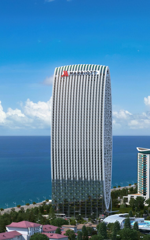 Aerial view of Batumi, Georgia