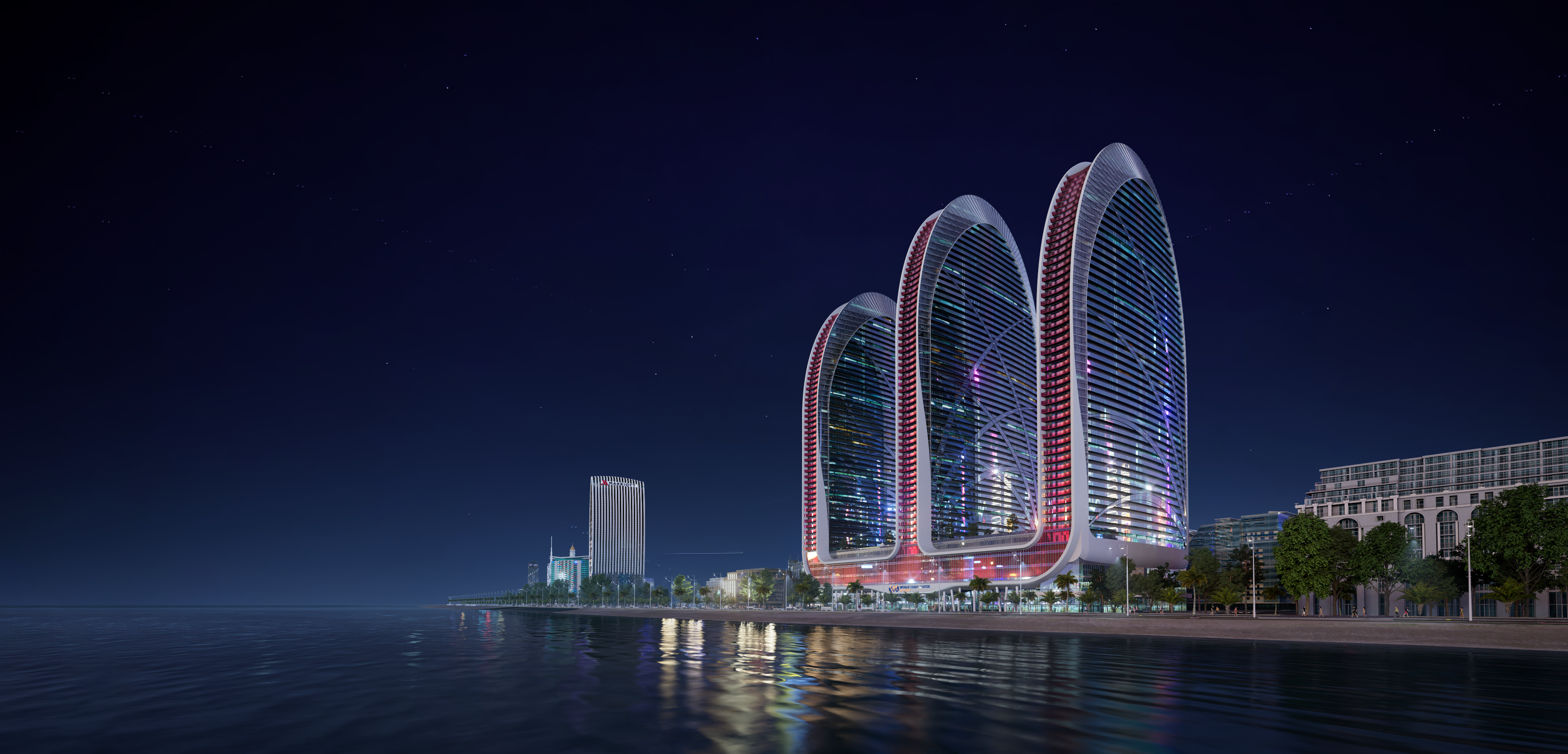 Alliance Centropolis at night